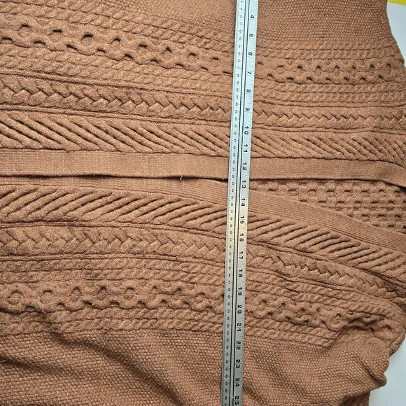 Nili Lotan Rich Brown Cable Knit Cardigan‎ - Picture 6 of 6